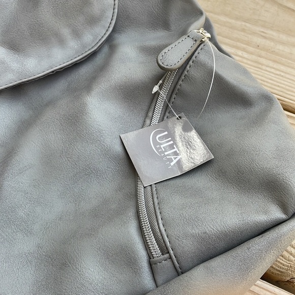 ULTA Rustic Gray Faux Leather Mid-Size Back - Picture 2 of 8